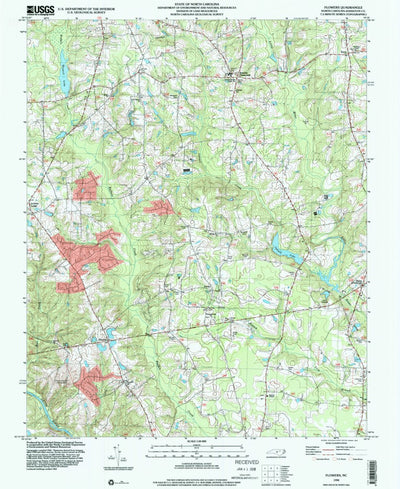 United States Geological Survey Flowers, NC (1998, 24000-Scale) digital map