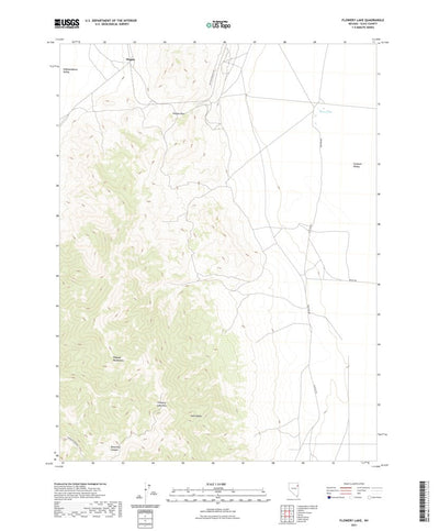 United States Geological Survey Flowery Lake, NV (2021, 24000-Scale) digital map