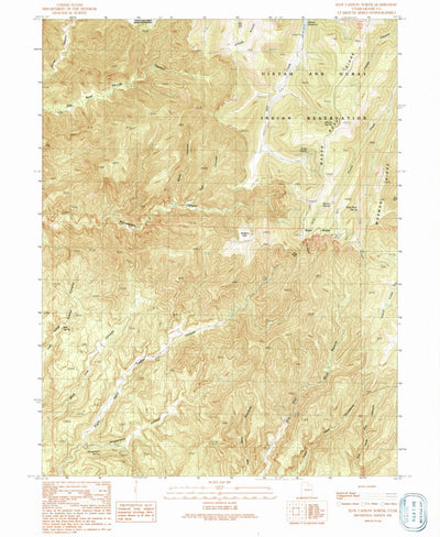 United States Geological Survey Floy Canyon North, UT (1991, 24000-Scale) digital map