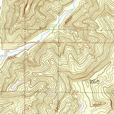 United States Geological Survey Floy Canyon South, UT (1991, 24000-Scale) digital map