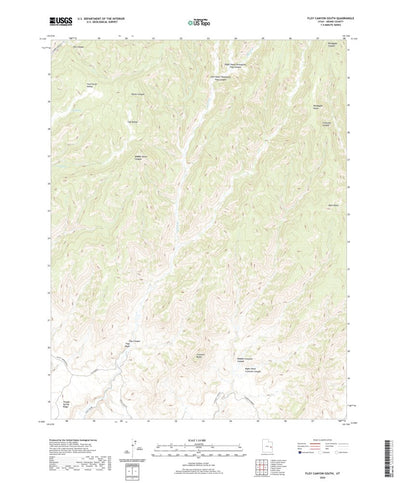 United States Geological Survey Floy Canyon South, UT (2020, 24000-Scale) digital map