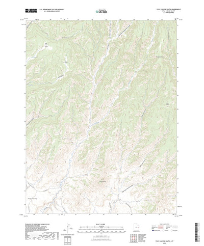 United States Geological Survey Floy Canyon South, UT (2023, 24000-Scale) digital map