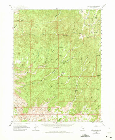 United States Geological Survey Floy Canyon, UT (1963, 62500-Scale) digital map