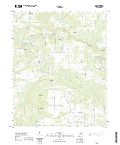 United States Geological Survey Floyd, AR (2020, 24000-Scale) digital map