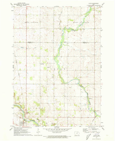 United States Geological Survey Floyd, IA (1971, 24000-Scale) digital map