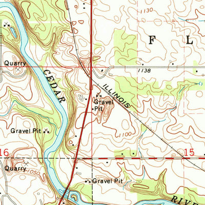 United States Geological Survey Floyd, IA (1971, 24000-Scale) digital map