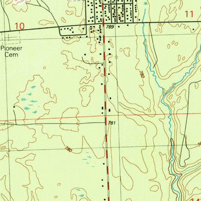 United States Geological Survey Floyd Lake, MI (1989, 24000-Scale) digital map