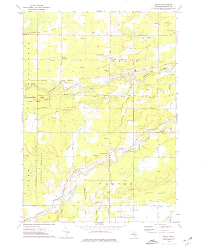 United States Geological Survey Floyd, MI (1973, 24000-Scale) digital map