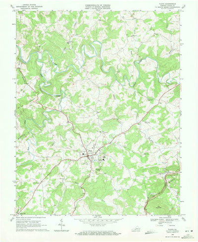 United States Geological Survey Floyd, VA (1968, 24000-Scale) digital map