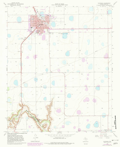 United States Geological Survey Floydada, TX (1965, 24000-Scale) digital map