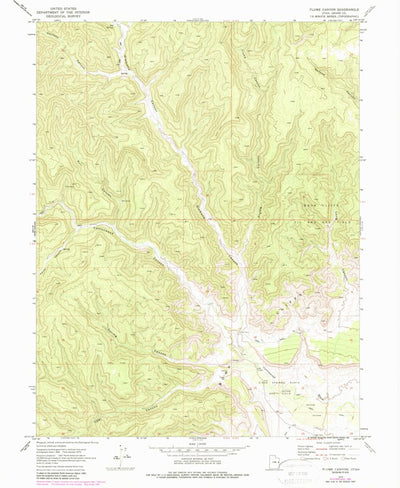 United States Geological Survey Flume Canyon, UT (1970, 24000-Scale) digital map