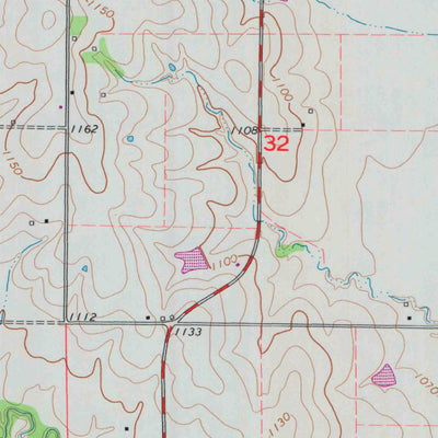 United States Geological Survey Flush, KS (1964, 24000-Scale) digital map