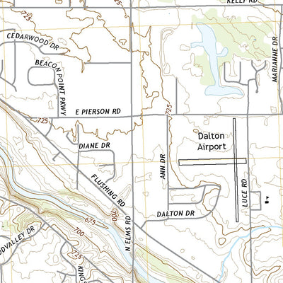 United States Geological Survey Flushing, MI (2019, 24000-Scale) digital map