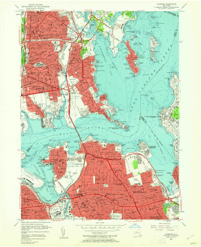 United States Geological Survey Flushing, NY (1955, 24000-Scale) digital map