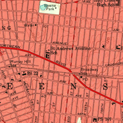 United States Geological Survey Flushing, NY (1955, 24000-Scale) digital map