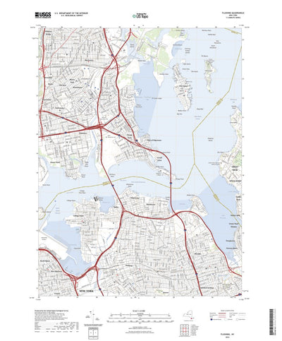 United States Geological Survey Flushing, NY (2023, 24000-Scale) digital map