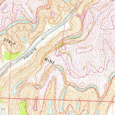 United States Geological Survey Flushing, OH (1961, 24000-Scale) digital map