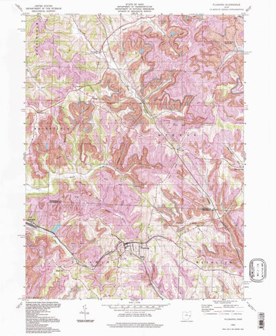 United States Geological Survey Flushing, OH (1994, 24000-Scale) digital map