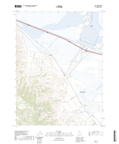 United States Geological Survey Flux, UT (2023, 24000-Scale) digital map