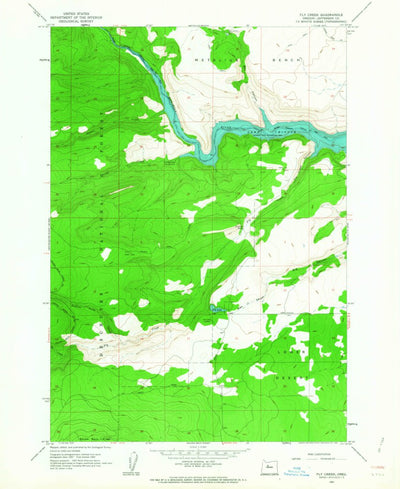 United States Geological Survey Fly Creek, OR (1962, 24000-Scale) digital map