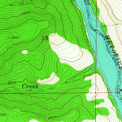 United States Geological Survey Fly Creek, OR (1962, 24000-Scale) digital map