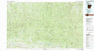United States Geological Survey Fly Gap Mountain, AR (1983, 100000-Scale) digital map