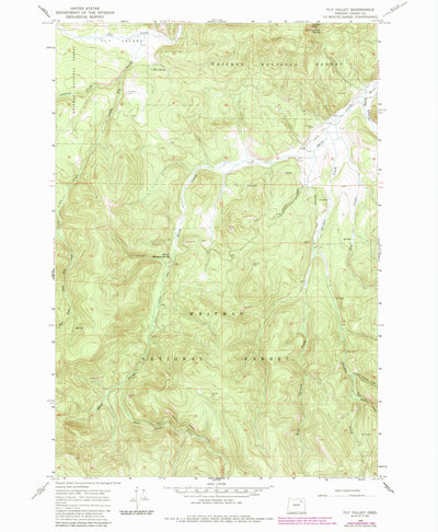 United States Geological Survey Fly Valley, OR (1965, 24000-Scale) digital map