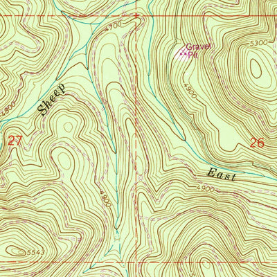 United States Geological Survey Fly Valley, OR (1965, 24000-Scale) digital map