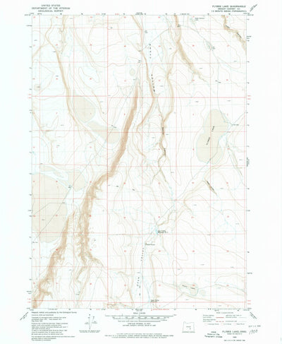 United States Geological Survey Flybee Lake, OR (1980, 24000-Scale) digital map
