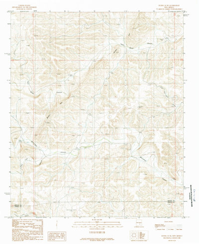 United States Geological Survey Flying H NE, NM (1989, 24000-Scale) digital map