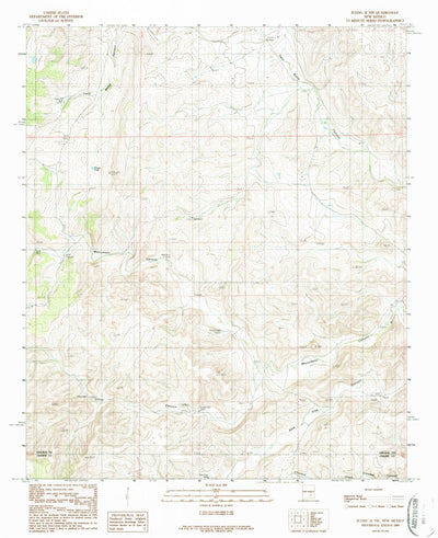 United States Geological Survey Flying H NW, NM (1989, 24000-Scale) digital map