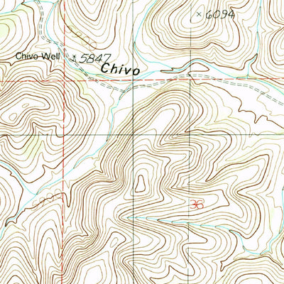 United States Geological Survey Flying H NW, NM (1989, 24000-Scale) digital map