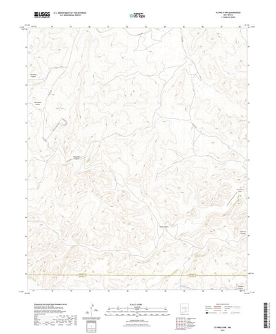 United States Geological Survey Flying H NW, NM (2023, 24000-Scale) digital map