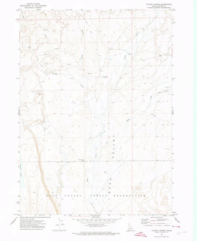 United States Geological Survey Flying H Ranch, ID (1971, 24000-Scale) digital map