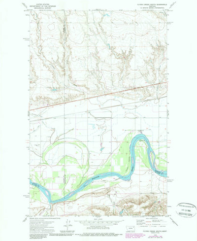 United States Geological Survey Flynn Creek South, MT (1972, 24000-Scale) digital map