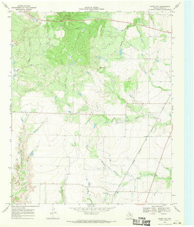 United States Geological Survey Foard City, TX (1968, 24000-Scale) digital map