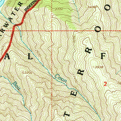United States Geological Survey Fog Mountain, ID (1995, 24000-Scale) digital map