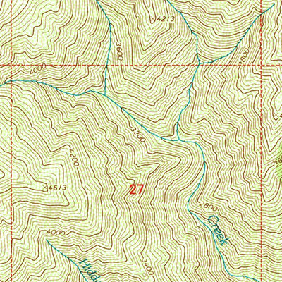 United States Geological Survey Fog Mountain, ID (1995, 24000-Scale) digital map
