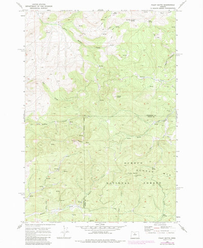 United States Geological Survey Foley Butte, OR (1969, 24000-Scale) digital map