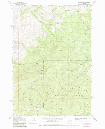 United States Geological Survey Foley Butte, OR (1969, 24000-Scale) digital map