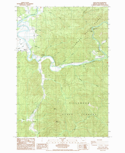 United States Geological Survey Foley Peak, OR (1985, 24000-Scale) digital map