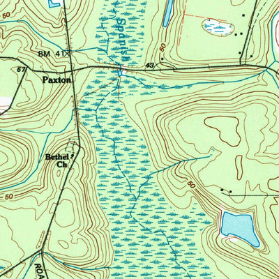 United States Geological Survey Folkston, GA-FL (1994, 24000-Scale) digital map