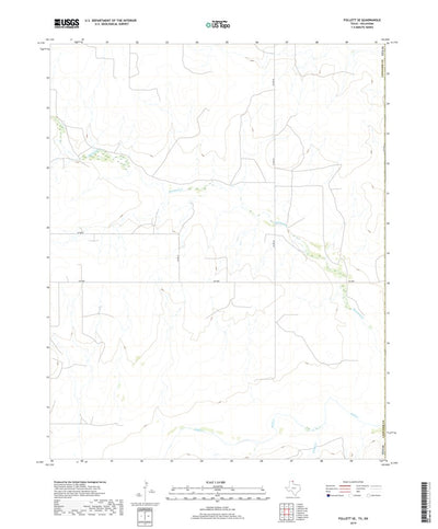 United States Geological Survey Follett SE, TX (2019, 24000-Scale) digital map