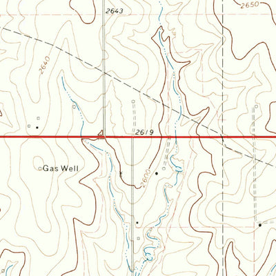 United States Geological Survey Follett, TX-OK (1972, 24000-Scale) digital map