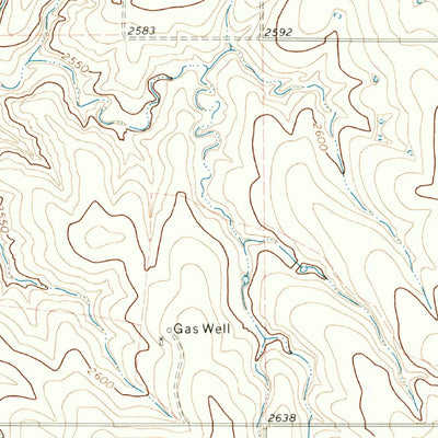 United States Geological Survey Follett, TX-OK (1972, 24000-Scale) digital map