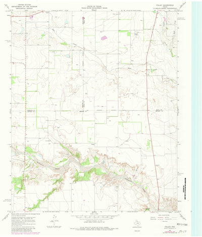 United States Geological Survey Folley, TX (1967, 24000-Scale) digital map