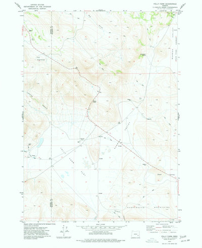 United States Geological Survey Folly Farm, OR (1974, 24000-Scale) digital map