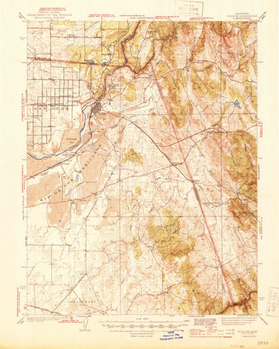 United States Geological Survey Folsom, CA (1944, 62500-Scale) digital map