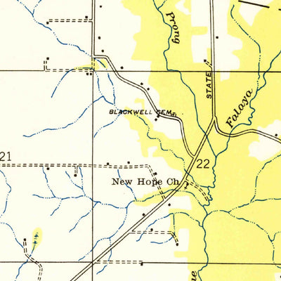 United States Geological Survey Folsom, LA (1950, 31680-Scale) digital map