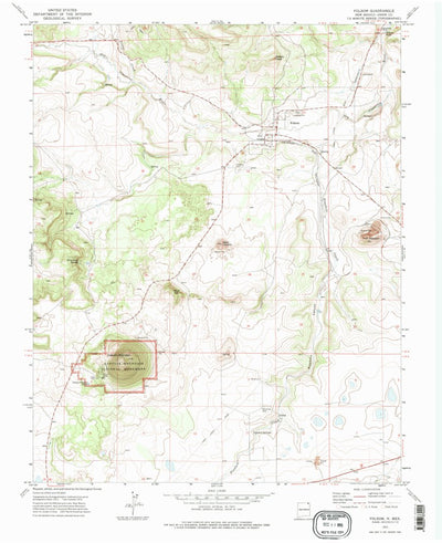 United States Geological Survey Folsom, NM (1972, 24000-Scale) digital map